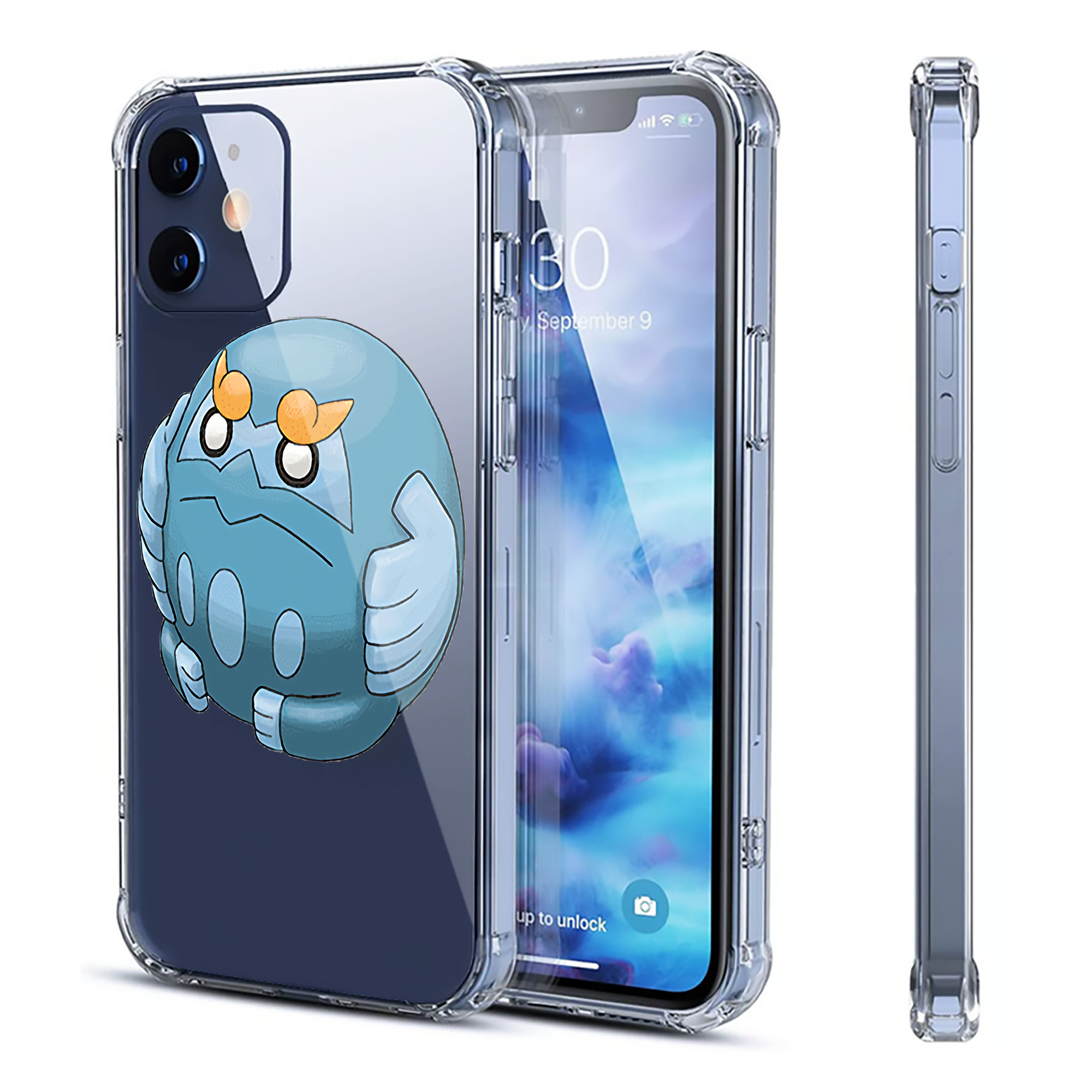 （画像用） ポケットモンスター Pokémon 【iPhone 12シリーズ対応】透明スマホケース（クリアソフトケース）